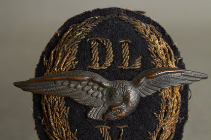 DLV (Deutscher Luftfahrt-Verband) "Mützenabzeichen" Cap Badge. Rare. Original.