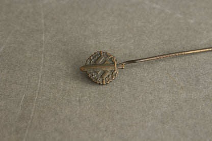 Numbered "SA-Sportabzeichen" in Bronze with miniature. 2. Model (1935-1938). Original.