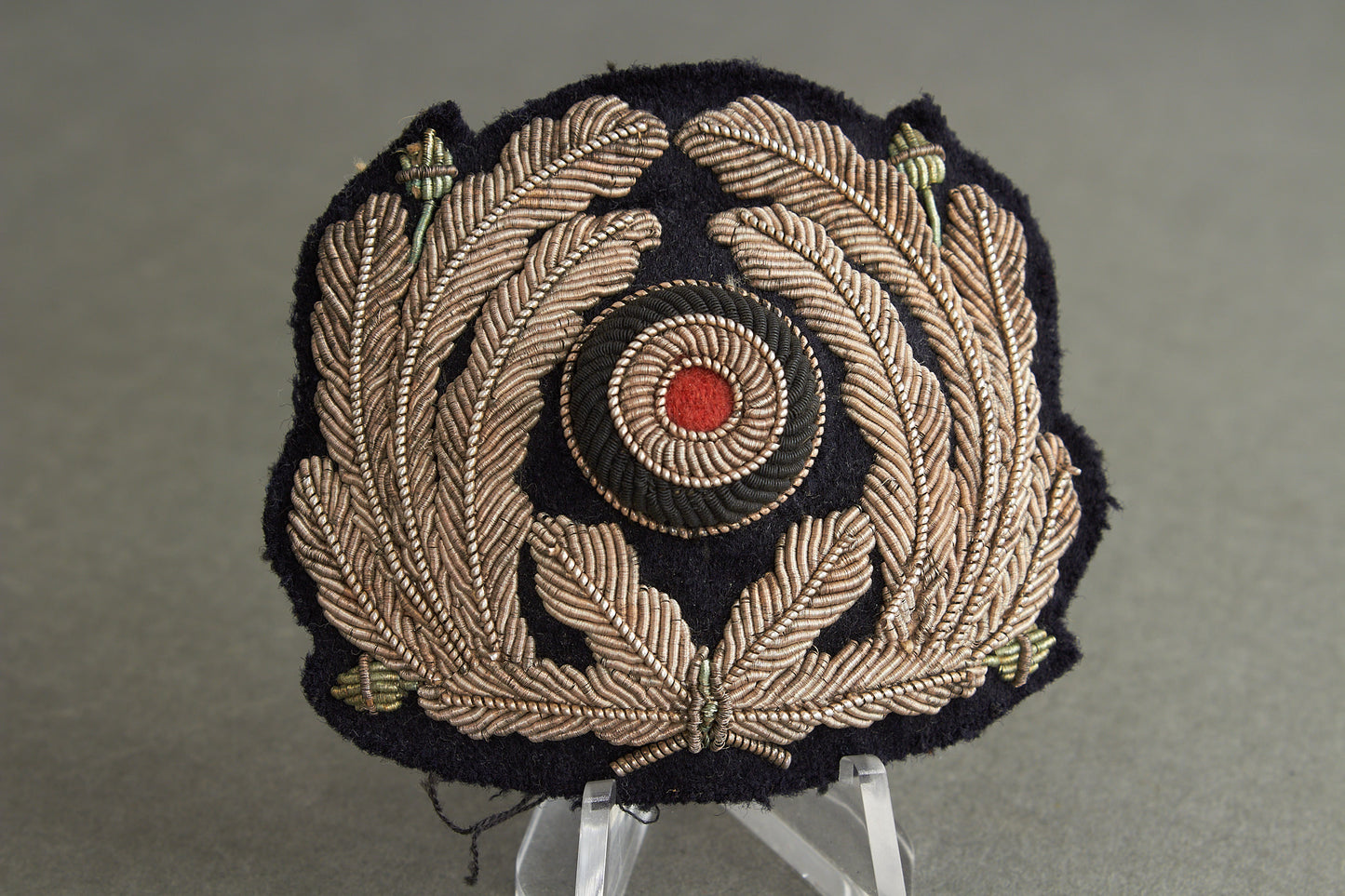 Kriegsmarine Administrative Visor Cap Wreath & Cockade. Maker marked. Original.