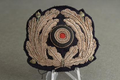 Kriegsmarine Administrative Visor Cap Wreath & Cockade. Maker marked. Original.