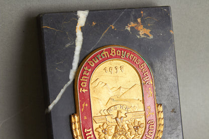 NSKK "Plakette" from 1937. Original.