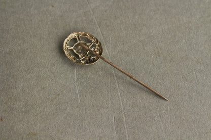 Miniature Wound Badge "Verwundetenabzeichen" in Silver. Original.