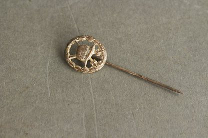 Miniature Wound Badge "Verwundetenabzeichen" in Silver. Original.
