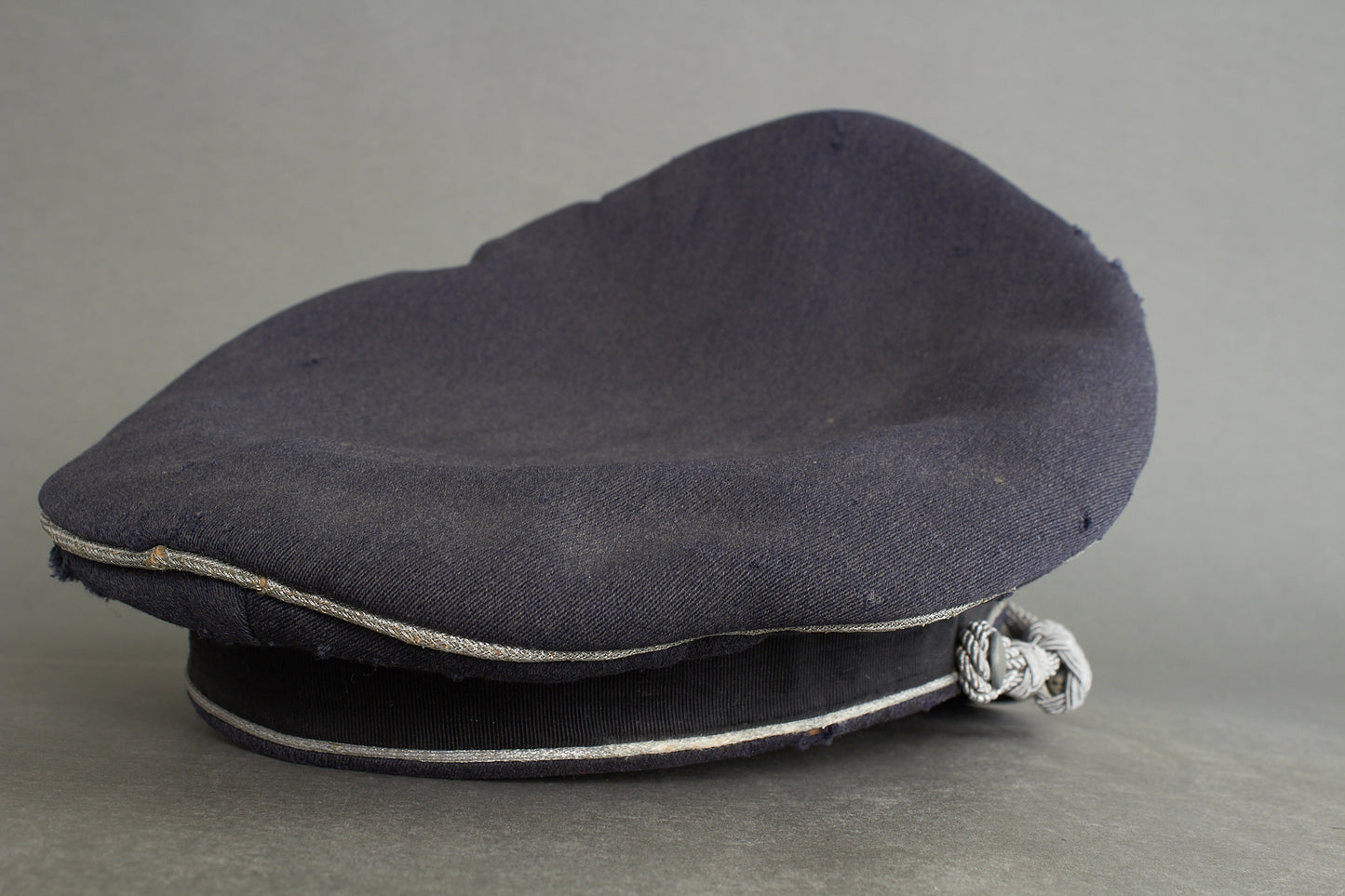 Early "Droptail" Luftwaffe Officer Visor Cap. Original.