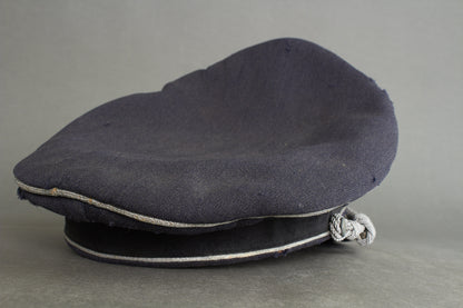 Early "Droptail" Luftwaffe Officer Visor Cap. Original.