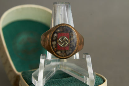 NSDAP Cased Ring. Rare. Original.