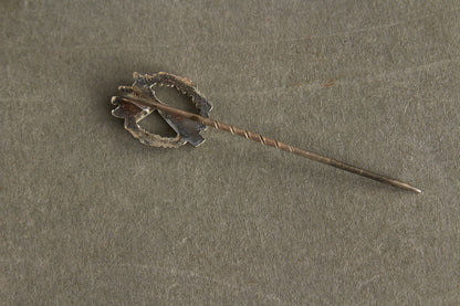 Miniature "Infanterie Sturmabzeichen" in silver. On LDO Paper. Original.