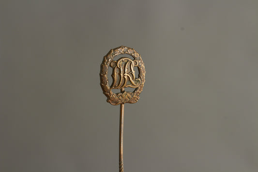 Miniature "Reichssportabzeichen DRL" in Bronze. Original.