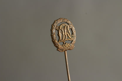 Miniature "Reichssportabzeichen DRL" in Bronze. Original.