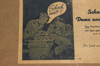Heer "Schach-Dame und Mühle Kombinationsspiel" Boxed Game. Original.