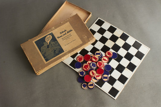Heer "Schach-Dame und Mühle Kombinationsspiel" Boxed Game. Original.