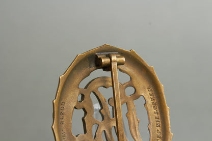 "Reichssportabzeichen DRL" in Bronze. Original.