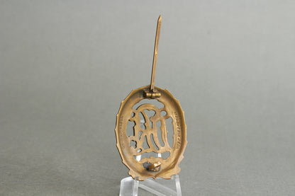 "Reichssportabzeichen DRL" in Bronze. Original.