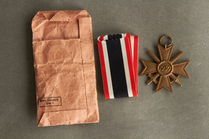 "Kriegsverdienstkreuz 2. Klasse" w. Swords. In envelope. Original.