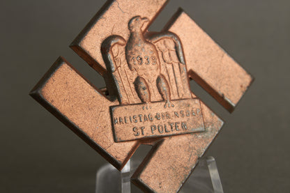 NSDAP "Kreistag der NSDAP 1939" Tinnie. Original.