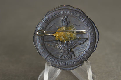N.S.D.M.B. (Nationalsozialistischer Deutscher Marinebund) Tinnie. Repaired Needle. Original.
