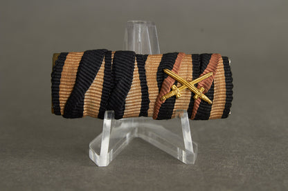 2-Place Ribbon Bar. Original.