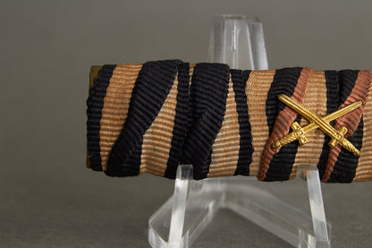 2-Place Ribbon Bar. Original.