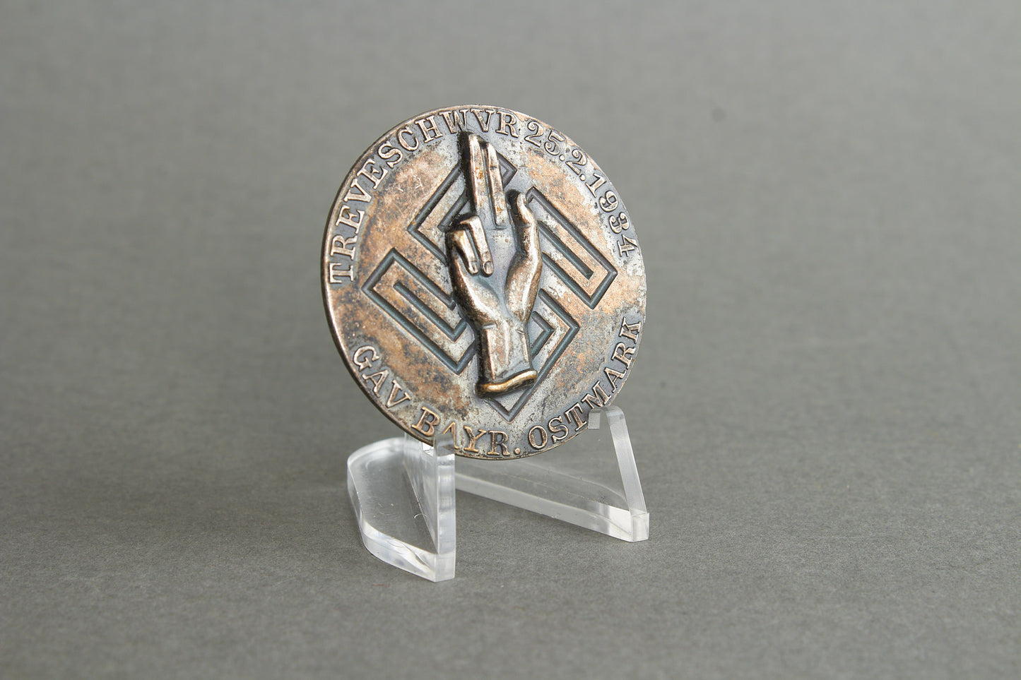 Early NSDAP "1934" Tinnie. Original.