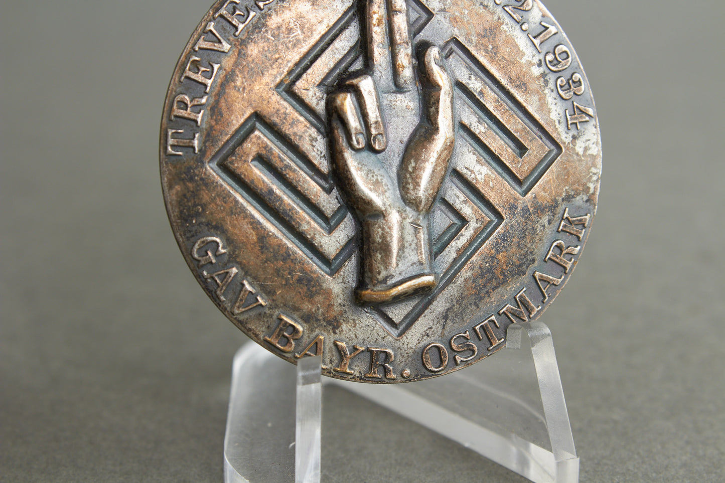 Early NSDAP "1934" Tinnie. Original.
