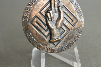 Early NSDAP "1934" Tinnie. Original.