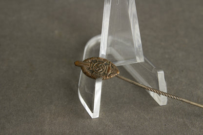 NSKOV (Nationalsozialistische Kriegsopferversorgung) Member pin. Maker marked "RZM 52". Original.