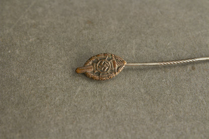 NSKOV (Nationalsozialistische Kriegsopferversorgung) Member pin. Maker marked "RZM 52". Original.