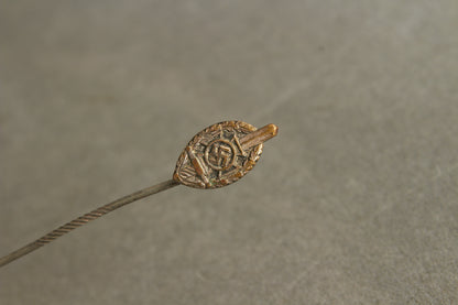 NSKOV (Nationalsozialistische Kriegsopferversorgung) Member pin. Maker marked "RZM 52". Original.