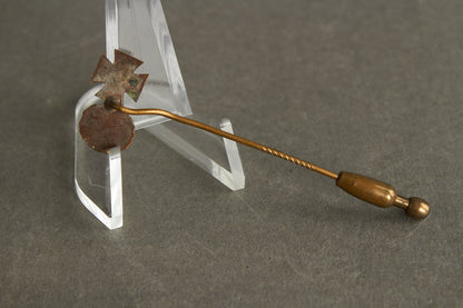 Miniature Iron Cross & Wound badge in Gold miniature stickpin. Original.