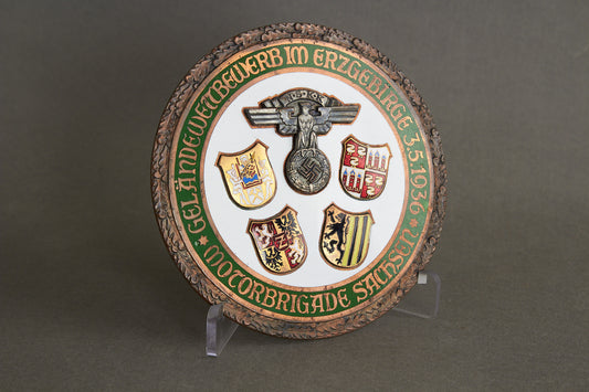 Early NSKK "Plakette" from 1936. Rare. Original.