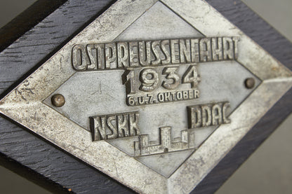 Early NSKK "Plakette" from 1934. Rare. Original.