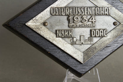 Early NSKK "Plakette" from 1934. Rare. Original.