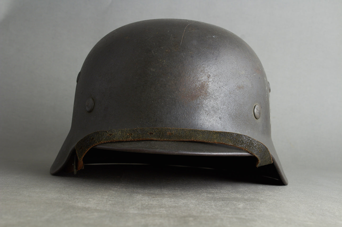Wehrmacht M35 Single Decal Helmet. Original.