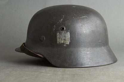 Wehrmacht M35 Single Decal Helmet. Original.