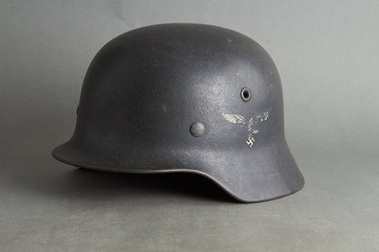 Luftwaffe M40 Single Decal Helmet. Original.