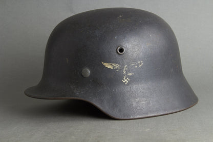 Luftwaffe M40 Single Decal Helmet. Original.