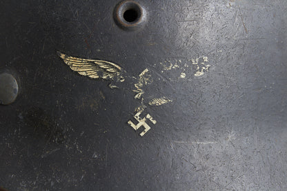 Luftwaffe M40 Single Decal Helmet. Original.