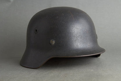 Luftwaffe M40 Single Decal Helmet. Original.