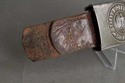 Wehrmacht Combat Belt Buckle. Maker marked "R.S.&S." Original.