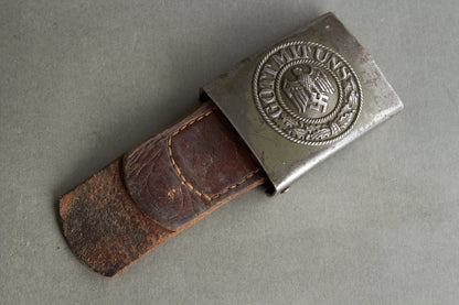 Wehrmacht Combat Belt Buckle. Maker marked "R.S.&S." Original.