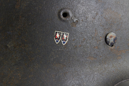 Luftwaffe M42 Single Decal Helmet. Original.