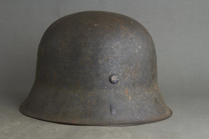 Luftwaffe M42 Single Decal Helmet. Original.