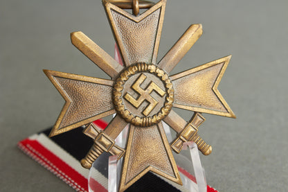 "Kriegsverdienstkreuz 2. Klasse" w. Swords. Maker marked. Original.