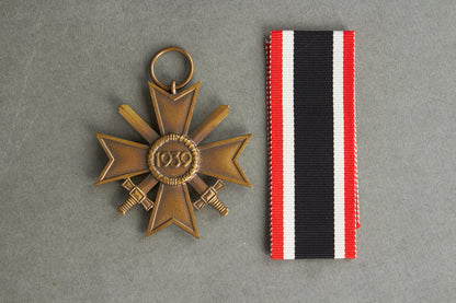 "Kriegsverdienstkreuz 2. Klasse" w. Swords. Maker marked. Original.