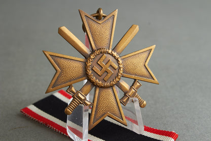 "Kriegsverdienstkreuz 2. Klasse" w. Swords. Maker marked "71". Original.