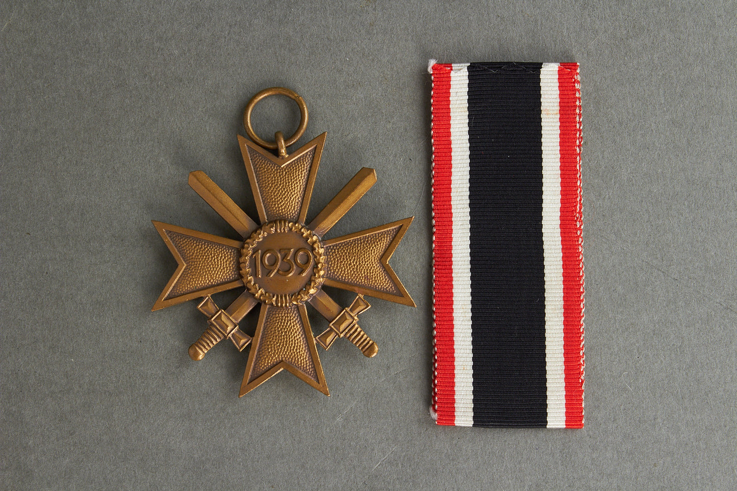 "Kriegsverdienstkreuz 2. Klasse" w. Swords. Maker marked "71". Original.