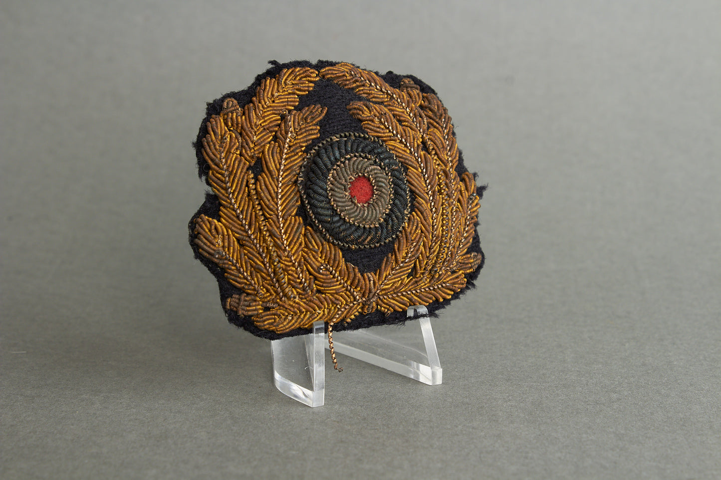 Kriegsmarine Officer Visor Cap Wreath & Cockade. Original.
