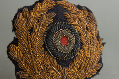 Kriegsmarine Officer Visor Cap Wreath & Cockade. Original.