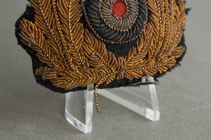 Kriegsmarine Officer Visor Cap Wreath & Cockade. Original.