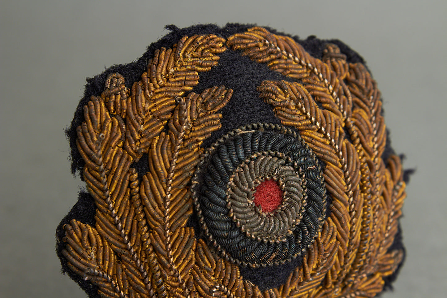 Kriegsmarine Officer Visor Cap Wreath & Cockade. Original.